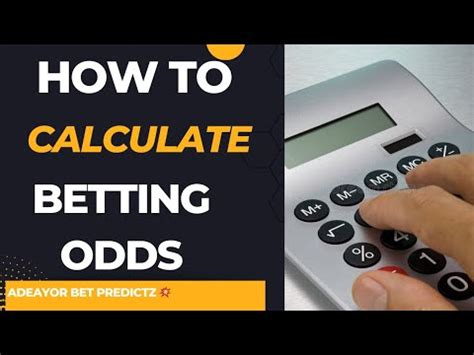 how to calculate total odds in betting|Mastering How Betting Odds Are Calculated: A Comprehensive .